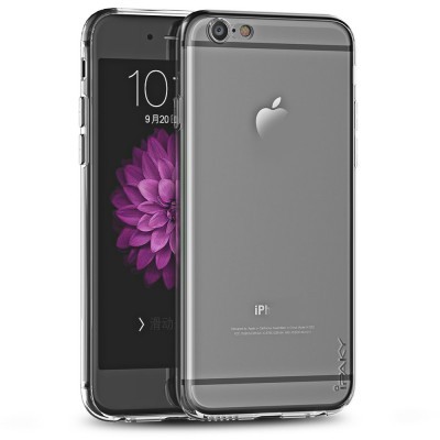 Smartphone Apple iPhone com capa transparente GLAZY