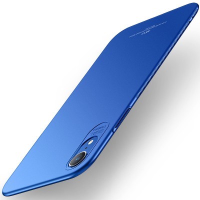 Capa protetora azul fosca para smartphone com recorte para câmera e texto TOOL CASE