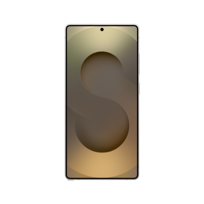 Smartphone dourado com ecrã quase sem margens e câmara frontal central