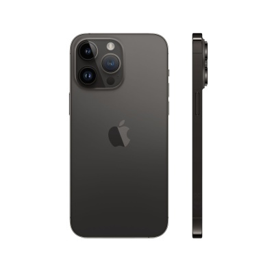 Smartphone Apple iPhone preto com três câmaras traseiras