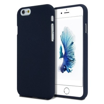 Capa azul escuro para smartphone com telemóvel branco e imagem de peixe no ecrã