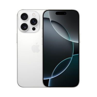 Smartphone branco com ecrã preto e lente tripla de câmera