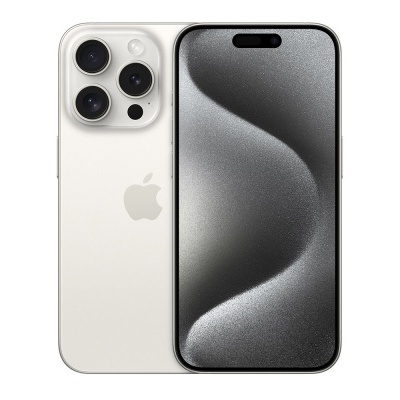 Smartphone Apple iPhone branco com três câmaras e ecrã preto
