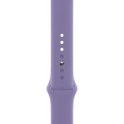 Pulseira de relógio inteligente lilás em silicone com fecho ajustável