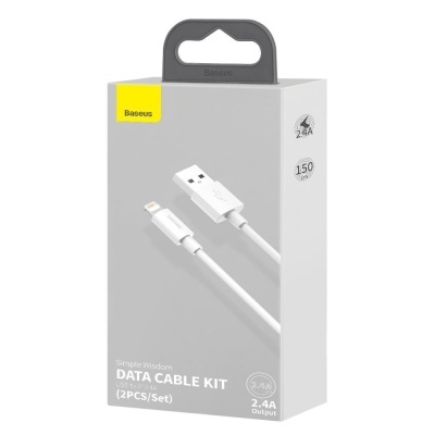 Caixa de cabo de dados Baseus DATA CABLE KIT branco