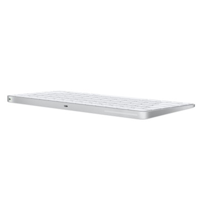 Teclado Apple Magic Keyboard em branco, compacto e fino