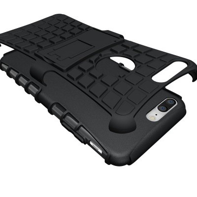 Capa protetora preta para smartphone com textura quadrada