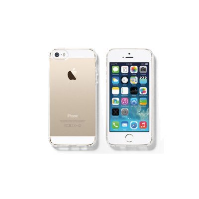 Smartphone iPhone 5s dourado visto de vários ângulos.