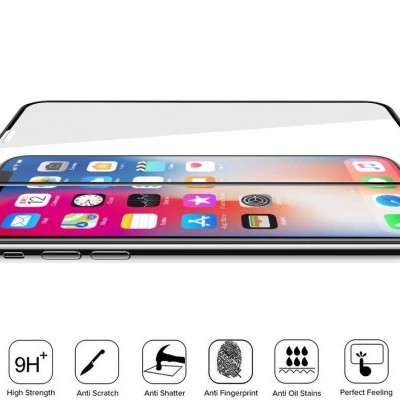 Protetor de ecrã para smartphone com ícones de características