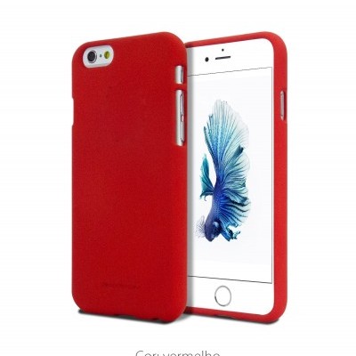 Capa vermelha para smartphone com textura fosca