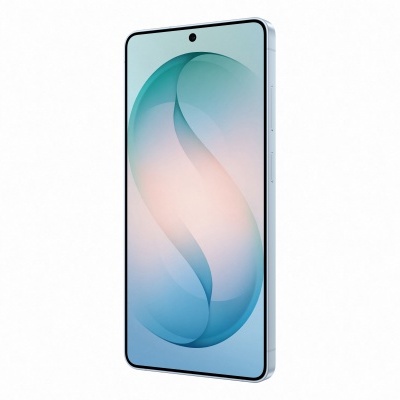 smartphone moderno com ecrã azul e cinza com bordas arredondadas