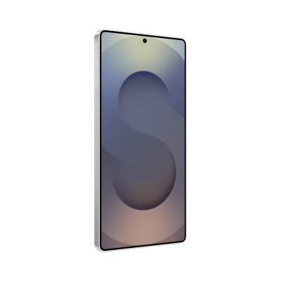 Smartphone com ecrã grande, bordas finas prateadas e câmara frontal central