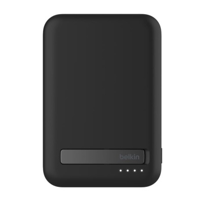 Carregador portátil bateria externa Belkin preto com luzes LED