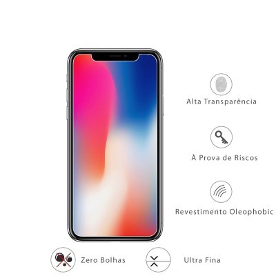 Smartphone com características de proteção de ecrã descritas em português