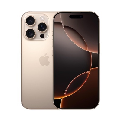 Smartphone Apple iPhone dourado com câmeras triplas na traseira e ecrã preto frontal