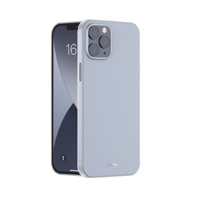 Smartphone com capa cinzenta e câmaras traseiras visíveis