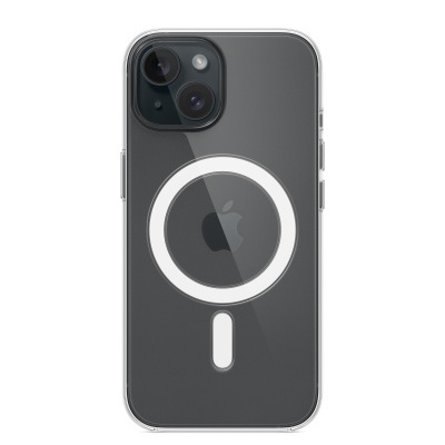 Capa transparente com anéis magnéticos para smartphone cinza com duas câmaras