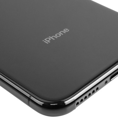 Parte inferior de um iPhone preto