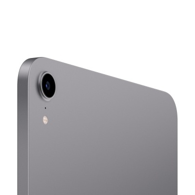 Tablet cinzento com câmara no canto superior
