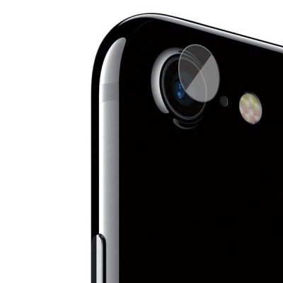 Smartphone preto com câmara traseira e flash