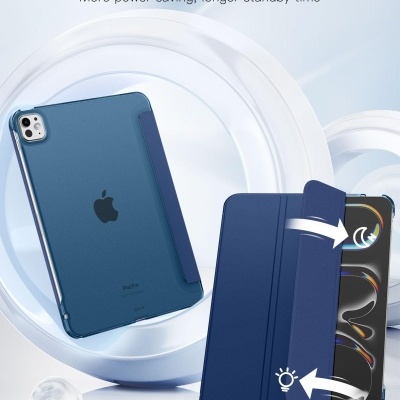 Capa azul para iPad Pro com função sono/despertar automático