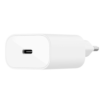 Carregador de parede branco com conector USB-C