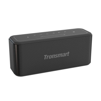 Coluna portátil preta Tronsmart com botões no topo