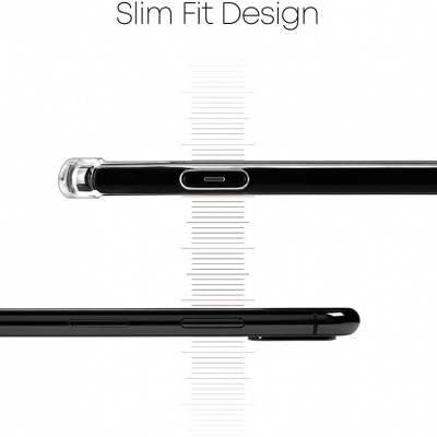 Telemóvel preto visto de perfil com design fino