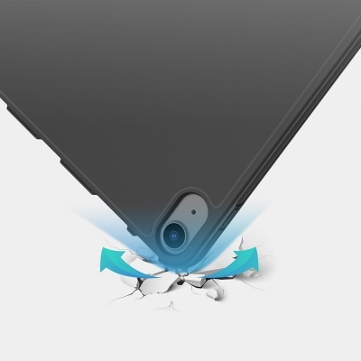 Capa protetora preta para smartphone com absorção de impacto