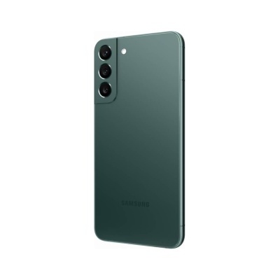 Smartphone Samsung verde escuro com três câmeras traseiras