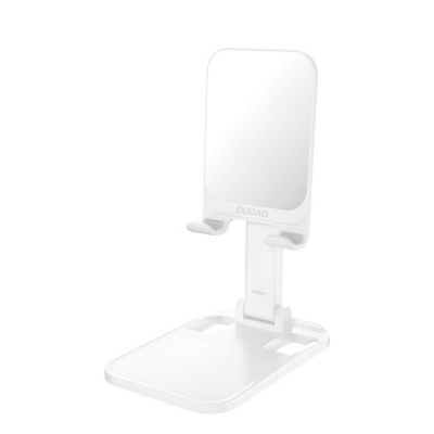 Suporte ajustável para telemóvel branco