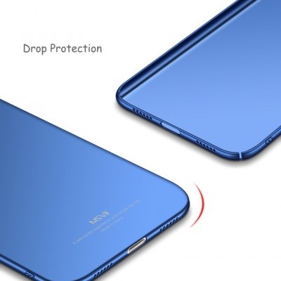 Capa protetora azul para smartphone com texto Drop Protection