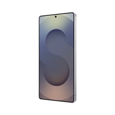 Smartphone prateado com ecrã grande e câmara frontal centralizada