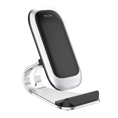 Suporte de telefone metálico e preto com marca RECLUSE