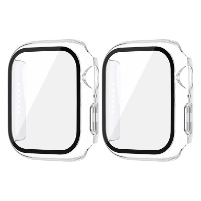 Dois protetores transparentes para ecrã de relógio inteligente com bordas pretas