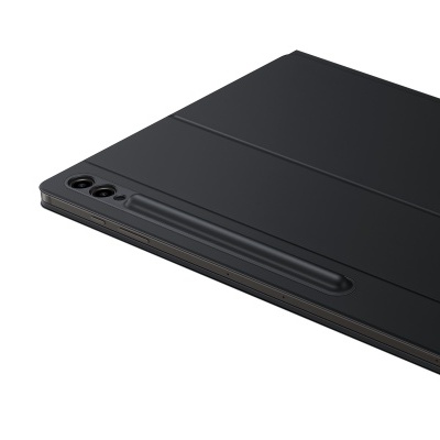 Capa preta para tablet com suporte para caneta