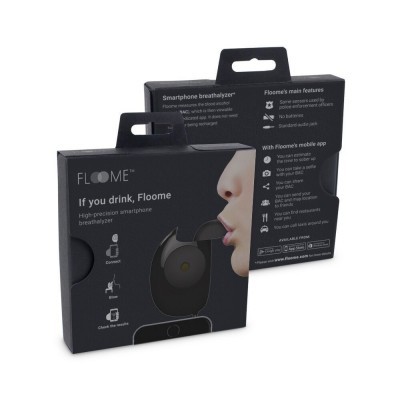 Embalagem do analisador de hálito Floome para smartphone