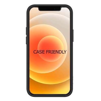 Smartphone com ecrã a mostrar texto CASE FRIENDLY