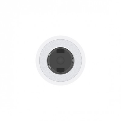 Dispositivo circular preto e prata com textura metálica