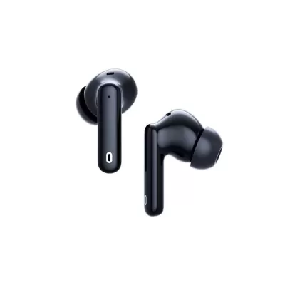 Auriculares wireless pretos intra-auriculares