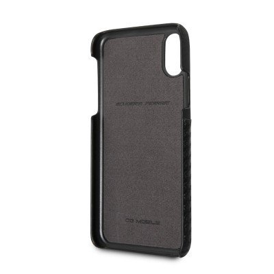 Capa preta para smartphone com recorte para câmara e texto gravado