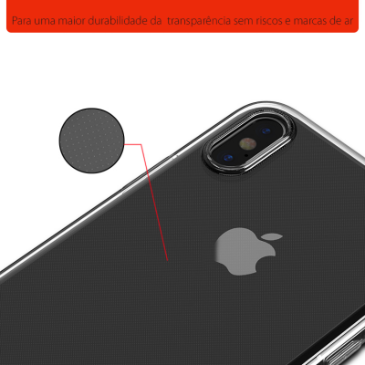 Capa transparente para iPhone com revestimento HDP+