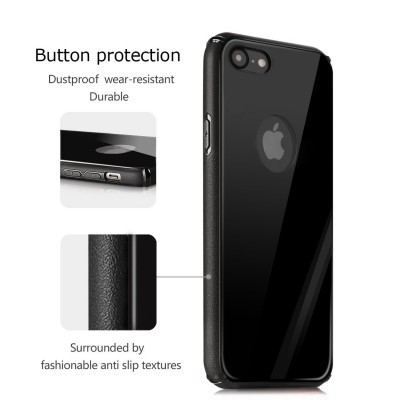 Capa protetora preta para smartphone com textura antiderrapante