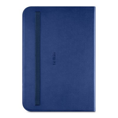 Capa azul escuro para Tablet com faixa elástica preta
