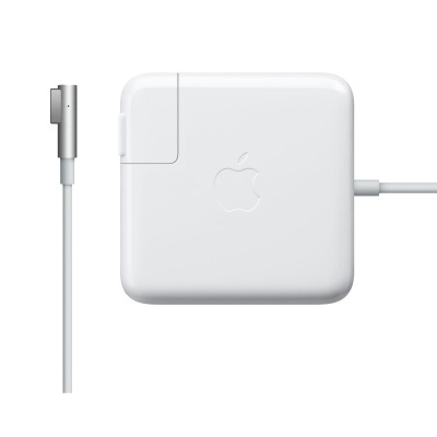 Carregador branco quadrado da Apple com cabo e conector magnético