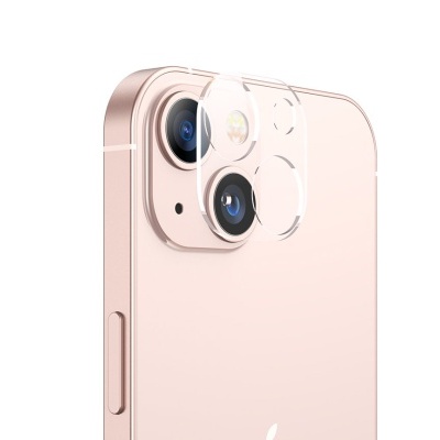 Telemóvel rosa claro com câmara dupla traseira e acabamento metálico fosco