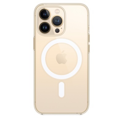 Capa transparente para smartphone dourado com círculo branco e três câmaras