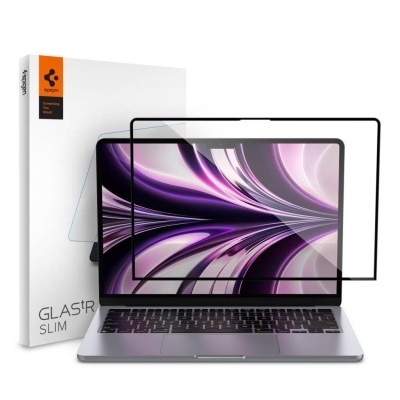 Portátil com protetor de ecrã transparente e embalagem GLAS.TR SLIM