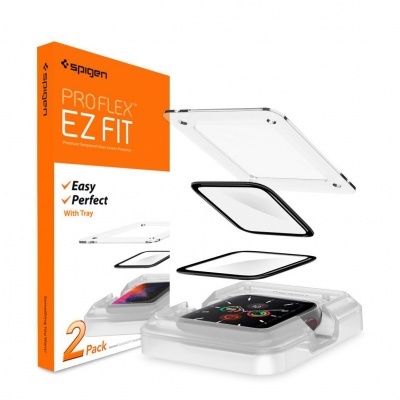 Estojo de proteção transparente para relógio Spigen PROFLEX EZ FIT com embalagem