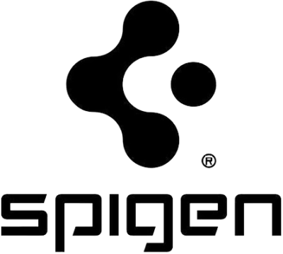 Logótipo Spigen preto e branco